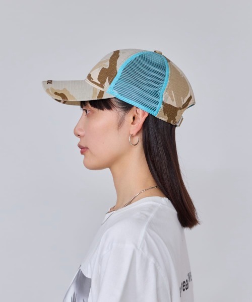OVERRIDE(オーバーライド)の「OVERRIDE PIGMENT DAD MESH CAP SGP / オーバーライド(キャップ・レディース・ベージュ/ピンク/ベージュ系/ブラック・57~59cm)」の18枚目の写真