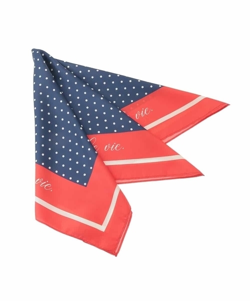 a.v.v（アーヴェヴェ）の「シルクスカーフ（ストール/ショール・レディース・レッド/ライトピンク・38）」の2枚目の写真