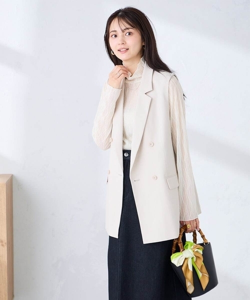 a.v.v（アーヴェヴェ）の「シルクスカーフ（ストール/ショール・レディース・レッド/ライトピンク/アイボリー/ミント・38）」の18枚目の写真