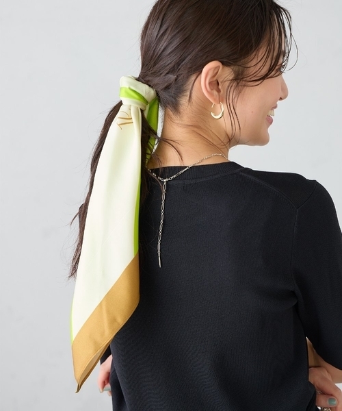 a.v.v（アーヴェヴェ）の「シルクスカーフ（ストール/ショール・レディース・レッド/ライトピンク/アイボリー/ミント・38）」の19枚目の写真