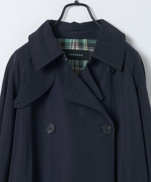JEANASIS(ジーナシス)の「ユルトレンチコート/638703(トレンチコート・レディース・ネイビー/ベージュ・FREE)」の15枚目の写真