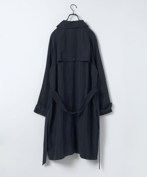 JEANASIS(ジーナシス)の「ユルトレンチコート/638703(トレンチコート・レディース・ネイビー/ベージュ・FREE)」の13枚目の写真