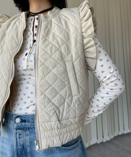 AMAIL（アマイル）の「Vintage Top（Tシャツ/カットソー・レディース・ダークブラウン/アイボリー・FREE）」の9枚目の写真