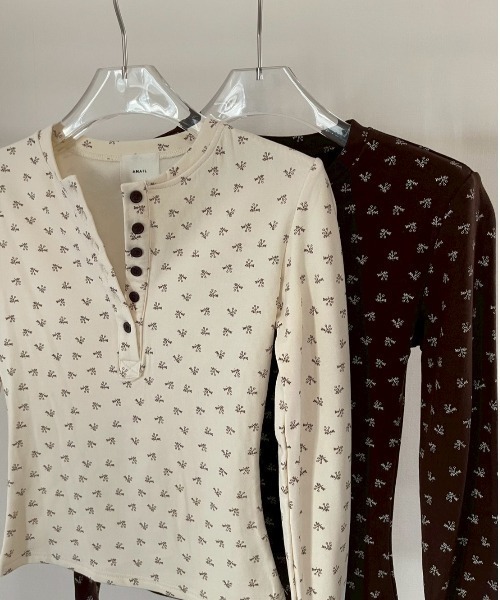 AMAIL(アマイル)の「Vintage Top(Tシャツ/カットソー・レディース・ダークブラウン/アイボリー・FREE)」の16枚目の写真