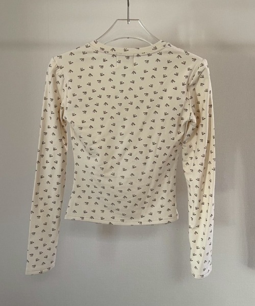 AMAIL(アマイル)の「Vintage Top(Tシャツ/カットソー・レディース・ダークブラウン/アイボリー・FREE)」の18枚目の写真