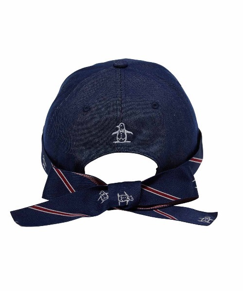 MUNSINGWEAR(マンシングウェア)の「デニム調リボン取り外しキャップ(キャップ・レディース・ネイビー/ベージュ/ホワイト・F)」の10枚目の写真