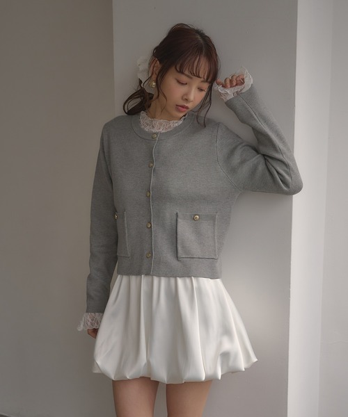 SOELA(ソエラ)の「【INGNI SOELA】ハイネックストレッチレーストップス/WEB限定(Tシャツ/カットソー・レディース・ブラック/オフホワイト・FREE)」の14枚目の写真