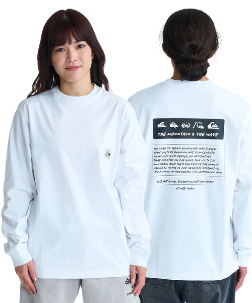 Quiksilver(クイックシルバー)の「QUIKSILVER メンズ/ユニセックス BW HISTORY FRAME LT 長袖Tシャツ ロンT レギュラーフィット【2026年春夏モデル】/クイックシルバーバックプリントロンT(Tシャツ/カットソー・メンズ・ホワイト/ブラック/ホワイト系その他・LARGE/MEDIUM/X-LARGE)」の2枚目の写真