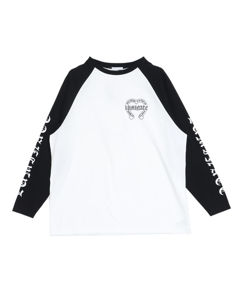 ANAP（アナップ）の「ブラックレタープリントラグランスリーブロンT（Tシャツ/カットソー・レディース・ブラック/ホワイト×ブラック/ホワイト・F）」の8枚目の写真