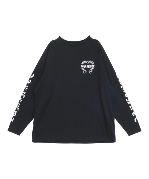 ANAP（アナップ）の「ブラックレタープリントラグランスリーブロンT（Tシャツ/カットソー・レディース・ブラック/ホワイト×ブラック/ホワイト・F）」の10枚目の写真