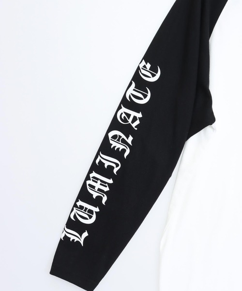 ANAP（アナップ）の「ブラックレタープリントラグランスリーブロンT（Tシャツ/カットソー・レディース・ブラック/ホワイト×ブラック/ホワイト・F）」の15枚目の写真