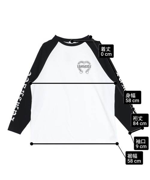 ANAP（アナップ）の「ブラックレタープリントラグランスリーブロンT（Tシャツ/カットソー・レディース・ブラック/ホワイト×ブラック/ホワイト・F）」の21枚目の写真