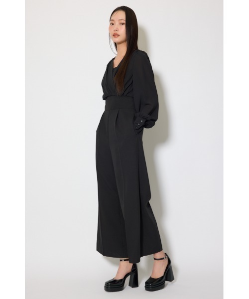 rienda（リエンダ）の「カシュクールデザインロンパース 春服（ワンピース・レディース・ブラック/ベージュ・MEDIUM/SMALL）」の18枚目の写真