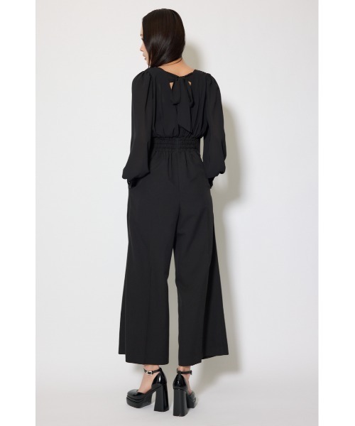 rienda（リエンダ）の「カシュクールデザインロンパース 春服（ワンピース・レディース・ブラック/ベージュ・MEDIUM/SMALL）」の19枚目の写真