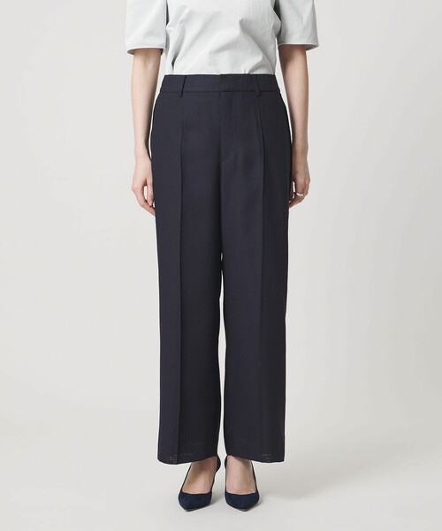 UNITED ARROWS(ユナイテッドアローズ)の「レース コンビ ストレートパンツ(スラックス・レディース・ネイビー/オフホワイト・36/38)」の10枚目の写真