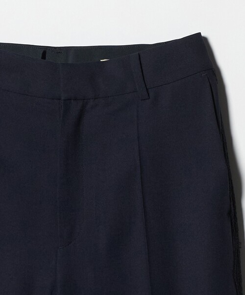 UNITED ARROWS(ユナイテッドアローズ)の「レース コンビ ストレートパンツ(スラックス・レディース・ネイビー/オフホワイト・36/38)」の15枚目の写真