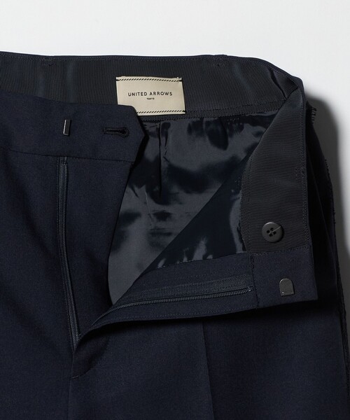 UNITED ARROWS(ユナイテッドアローズ)の「レース コンビ ストレートパンツ(スラックス・レディース・ネイビー/オフホワイト・36/38)」の18枚目の写真