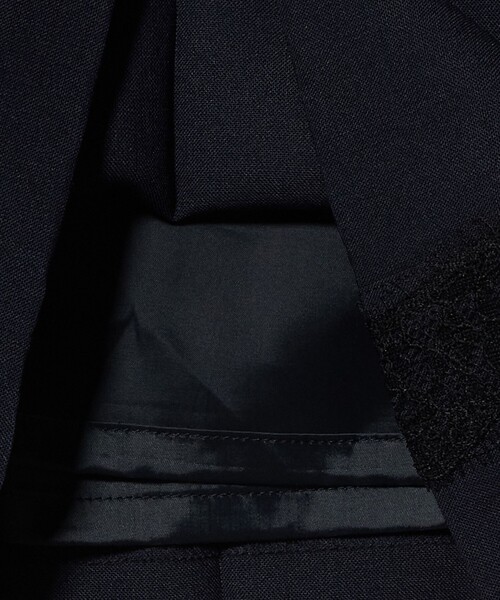 UNITED ARROWS(ユナイテッドアローズ)の「レース コンビ ストレートパンツ(スラックス・レディース・ネイビー/オフホワイト・36/38)」の20枚目の写真