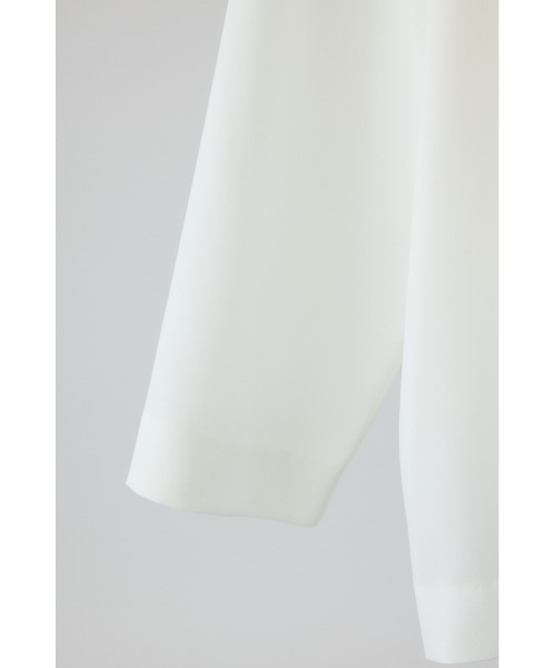 RIM.ARK（リムアーク）の「Oversize woven L/S T-SH オーバーサイズ ウーブン ロングスリーブ ティーシャツ（Tシャツ/カットソー・レディース・チャコールグレー/ブラウン/ホワイト/ブラック・FREE）」の8枚目の写真