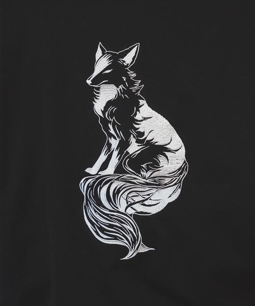 狐独(コドク)の「狐刺繍ビックボリュームロンT(Tシャツ/カットソー・メンズ・ブラック/オフホワイト・LARGE/MEDIUM)」の6枚目の写真