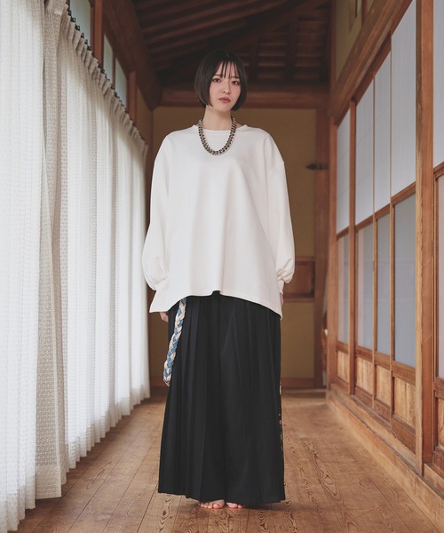 狐独(コドク)の「狐刺繍ビックボリュームロンT(Tシャツ/カットソー・メンズ・ブラック/オフホワイト・LARGE/MEDIUM)」の19枚目の写真