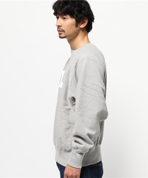 SUNNY  SPORTS（サニースポーツ）の「SUNNY SPORTS/サニースポーツ　"UCLA" HEAVY-OZ CREW（スウェット・メンズ・ヘザ－グレー/ネイビー・SMALL/MEDIUM）」の3枚目の写真