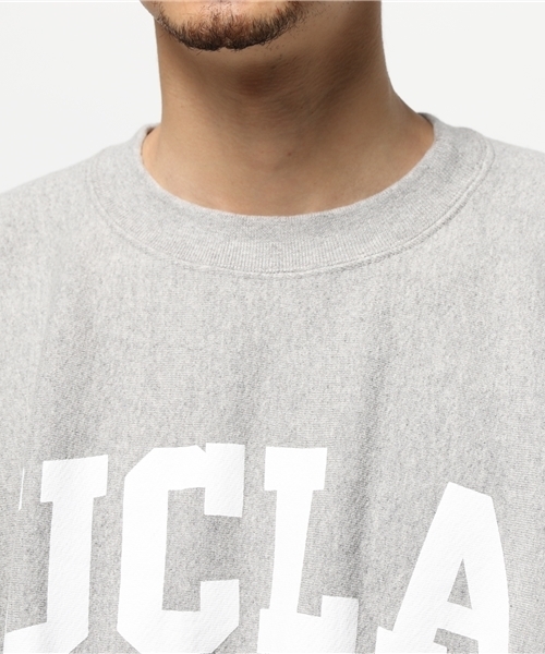 SUNNY  SPORTS（サニースポーツ）の「SUNNY SPORTS/サニースポーツ　"UCLA" HEAVY-OZ CREW（スウェット・メンズ・ヘザ－グレー/ネイビー・SMALL/MEDIUM）」の5枚目の写真