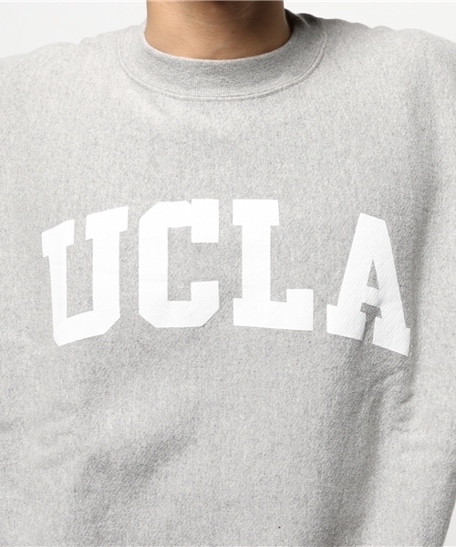 SUNNY  SPORTS（サニースポーツ）の「SUNNY SPORTS/サニースポーツ　"UCLA" HEAVY-OZ CREW（スウェット・メンズ・ヘザ－グレー/ネイビー・SMALL/MEDIUM）」の7枚目の写真