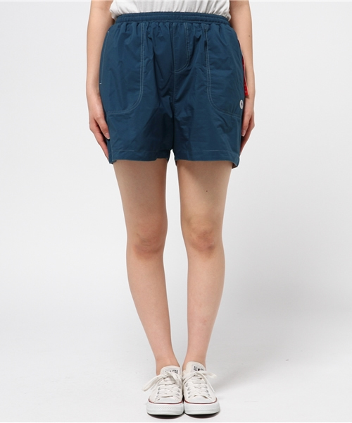 MARMOT(マーモット)の「スローマウンテンリバーシブルショートパンツ(SLOW MOUNTAIN RIVERSIBLE SHORT PANT)四角友里コラボレーションモデル(その他パンツ・レディース・ベージュ系その他/ブルー系その他・LARGE/MEDIUM/X-LARGE/SMALL)」の3枚目の写真