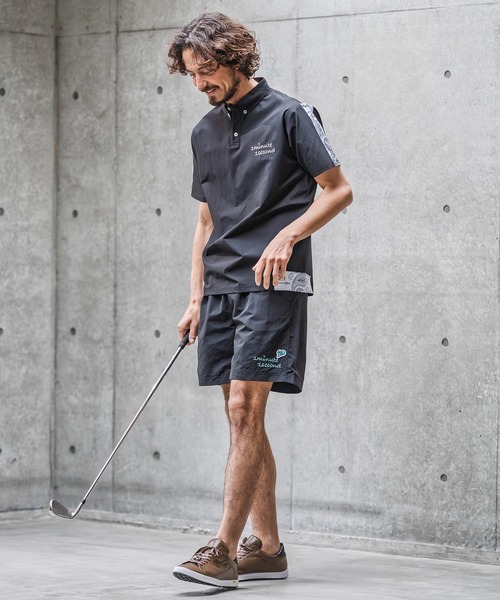 1minute 1second(ワンミニットワンセカンド)の「mhs2559-nylon x knit line polo shirt ポロシャツ(1M26N030)(シャツ/ブラウス・メンズ・グレー/ブラック×ブラック/ブラック×ホワイト・XL/L/M/S)」の12枚目の写真