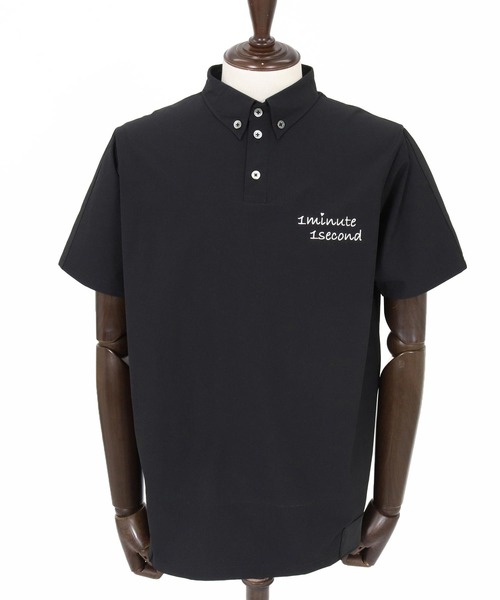 1minute 1second(ワンミニットワンセカンド)の「mhs2559-nylon x knit line polo shirt ポロシャツ(1M26N030)(シャツ/ブラウス・メンズ・グレー/ブラック×ブラック/ブラック×ホワイト・XL/L/M/S)」の21枚目の写真