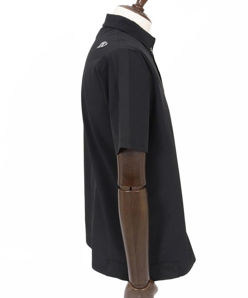 1minute 1second(ワンミニットワンセカンド)の「mhs2559-nylon x knit line polo shirt ポロシャツ(1M26N030)(シャツ/ブラウス・メンズ・グレー/ブラック×ブラック/ブラック×ホワイト・XL/L/M/S)」の22枚目の写真