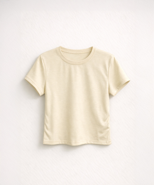 320SHOWROOM(320ショールーム)の「Daily Essential Back-Label Point T-Shirt Yellow(Tシャツ/カットソー・レディース・イエロー・FREE)」の3枚目の写真