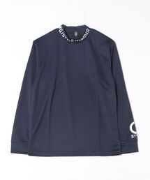 モックネック」に該当するブルー・ネイビー/青色系のメンズ