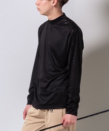 (SA) ドライ モックネック ロゴ 長袖 Tシャツ