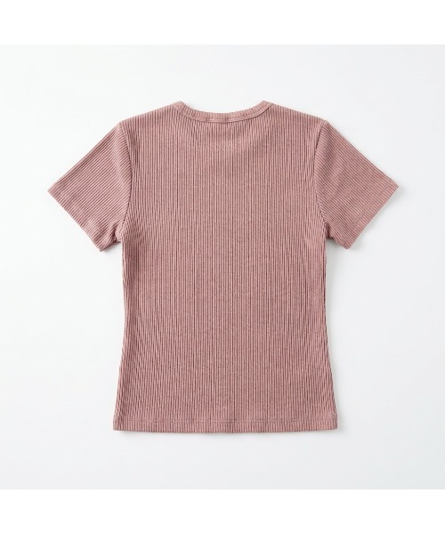 FILA(フィラ)の「PIGMENT RIB S/S TEE(Tシャツ/カットソー・レディース・ブラック/ベージュ/ピンク・XL/L/M)」の5枚目の写真
