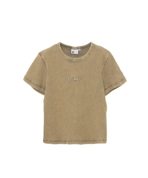 FILA(フィラ)の「PIGMENT RIB S/S TEE(Tシャツ/カットソー・レディース・ブラック/ベージュ/ピンク・XL/L/M)」の9枚目の写真
