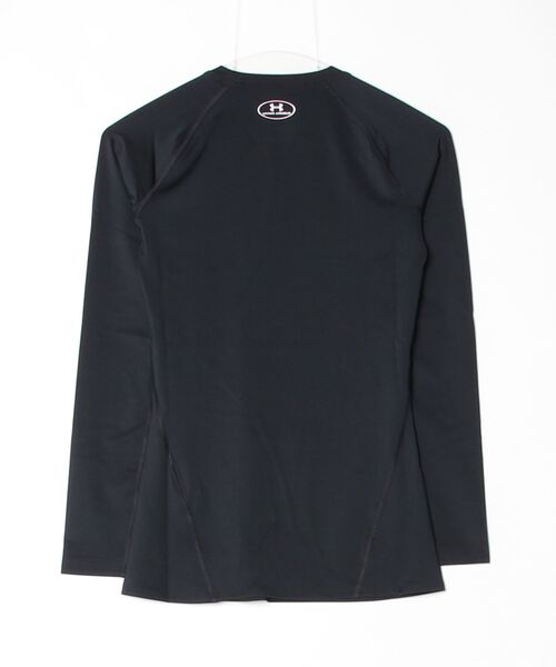 UNDER ARMOUR（アンダーアーマー）の「アンダーアーマー  UAヒートギア コンプレッション ロングスリーブ クルーネック シャツ（インナーウェア/肌着・レディース・ブラック/ホワイト・S/M/L/XL）」の3枚目の写真