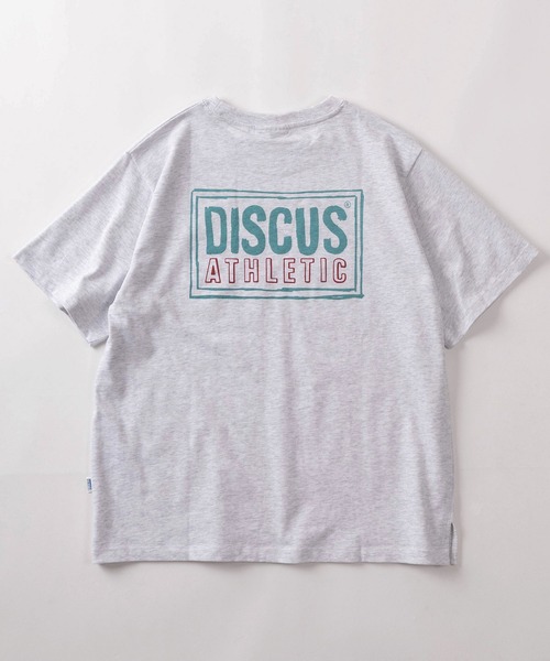 DISCUS(ディスカス)の「【71】【DISCUS/ディスカス】グラフィックデザイン バックプリント クルーネックTシャツ/ワンポイントワッペン/レディース(Tシャツ/カットソー・レディース・ブラック/ライトブルー/チャコールグレー/アッシュグレー/ブルー/ホワイト/ホワイト系その他/モカ・M/L)」の10枚目の写真
