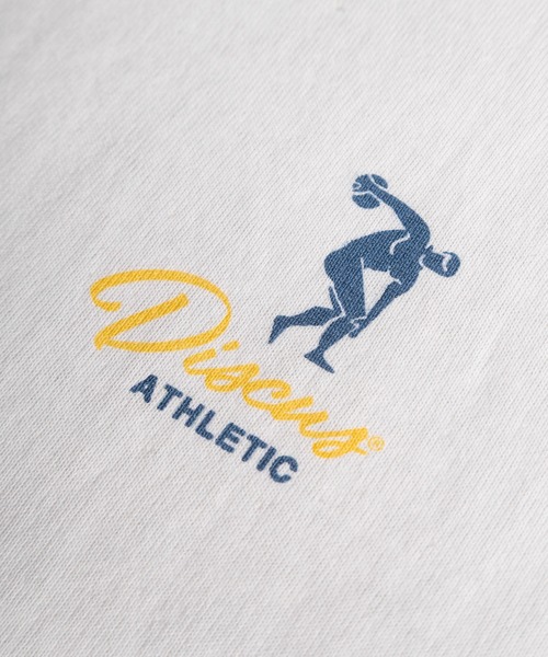 DISCUS(ディスカス)の「【71】【DISCUS/ディスカス】グラフィックデザイン バックプリント クルーネックTシャツ/ワンポイントワッペン/レディース(Tシャツ/カットソー・レディース・ブラック/ライトブルー/チャコールグレー/アッシュグレー/ブルー/ホワイト/ホワイト系その他/モカ・M/L)」の12枚目の写真