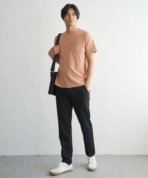 ikka(イッカ)の「【プチプラ1990円(税抜)】【吸水速乾】冷感DRYメランジ梨地Tシャツ(Tシャツ/カットソー・メンズ・ブラック/グレー/グリーン/ホワイト/ネイビー/オレンジ・XL/S/M/L)」の7枚目の写真