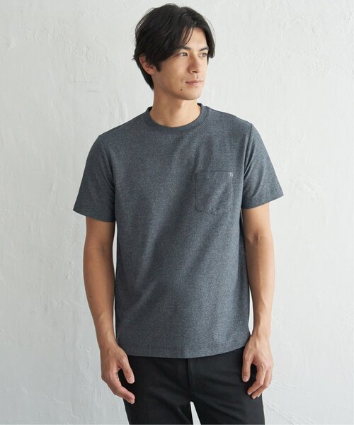 ikka(イッカ)の「【プチプラ1990円(税抜)】【吸水速乾】冷感DRYメランジ梨地Tシャツ(Tシャツ/カットソー・メンズ・ブラック/グレー/グリーン/ホワイト/ネイビー/オレンジ・XL/S/M/L)」の13枚目の写真