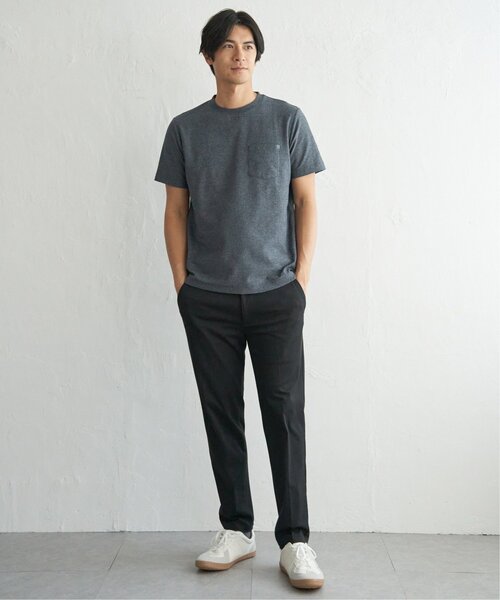 ikka(イッカ)の「【プチプラ1990円(税抜)】【吸水速乾】冷感DRYメランジ梨地Tシャツ(Tシャツ/カットソー・メンズ・ブラック/グレー/グリーン/ホワイト/ネイビー/オレンジ・XL/S/M/L)」の14枚目の写真