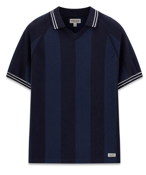 GUESS JEANS(ゲスジーンズ)の「GUESS JEANS STRIPED Polo Sweater ポロシャツ(ポロシャツ・メンズ・ネイビー/ピンク・XX-LARGE/MEDIUM/LARGE/X-LARGE/SMALL)」の10枚目の写真