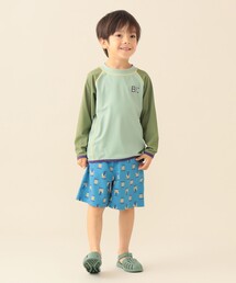BEAMS mini | ラッシュガード スイムショーツ セット2026SS(100~130cm)水着 プール 水遊び 外遊び プチプラ(水着)