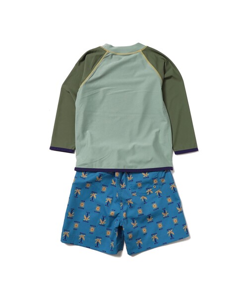 BEAMS mini（ビームスミニ）の「ラッシュガード スイムショーツ セット2026SS（100～130cm）（水着・キッズ・ブラック系その他2/ミント・L(120-130)/M(110-120)/S(100-110)）」の3枚目の写真