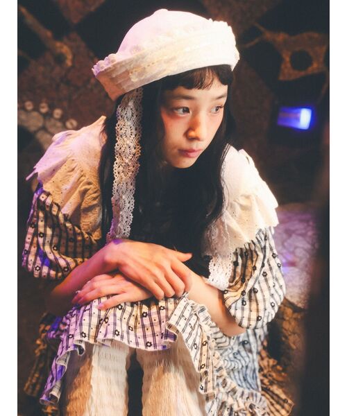 merry jenny（メリージェニー）の「marine lace hat（ハット・レディース・オフホワイト・FREE）」の2枚目の写真