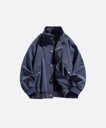 U:UME（ユーム）の「Cropped Stand Collar Jacket（スタジャン）」