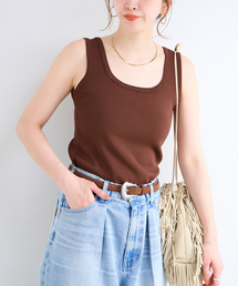 B.C STOCK（ベーセーストック）の「ウォッシャブル / 接触冷感2WAYニットタンク（タンクトップ）」