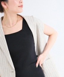 B.C STOCK（ベーセーストック）の「ウォッシャブル / 接触冷感2WAYニットタンク（タンクトップ）」